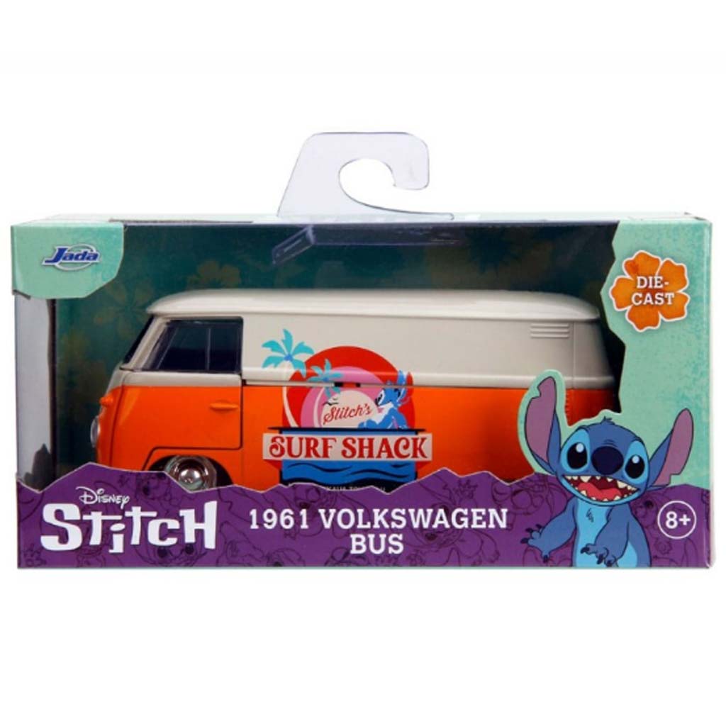 Disney Stitch – 1961 Volkswagen autobus 1:32 - Simba Toys