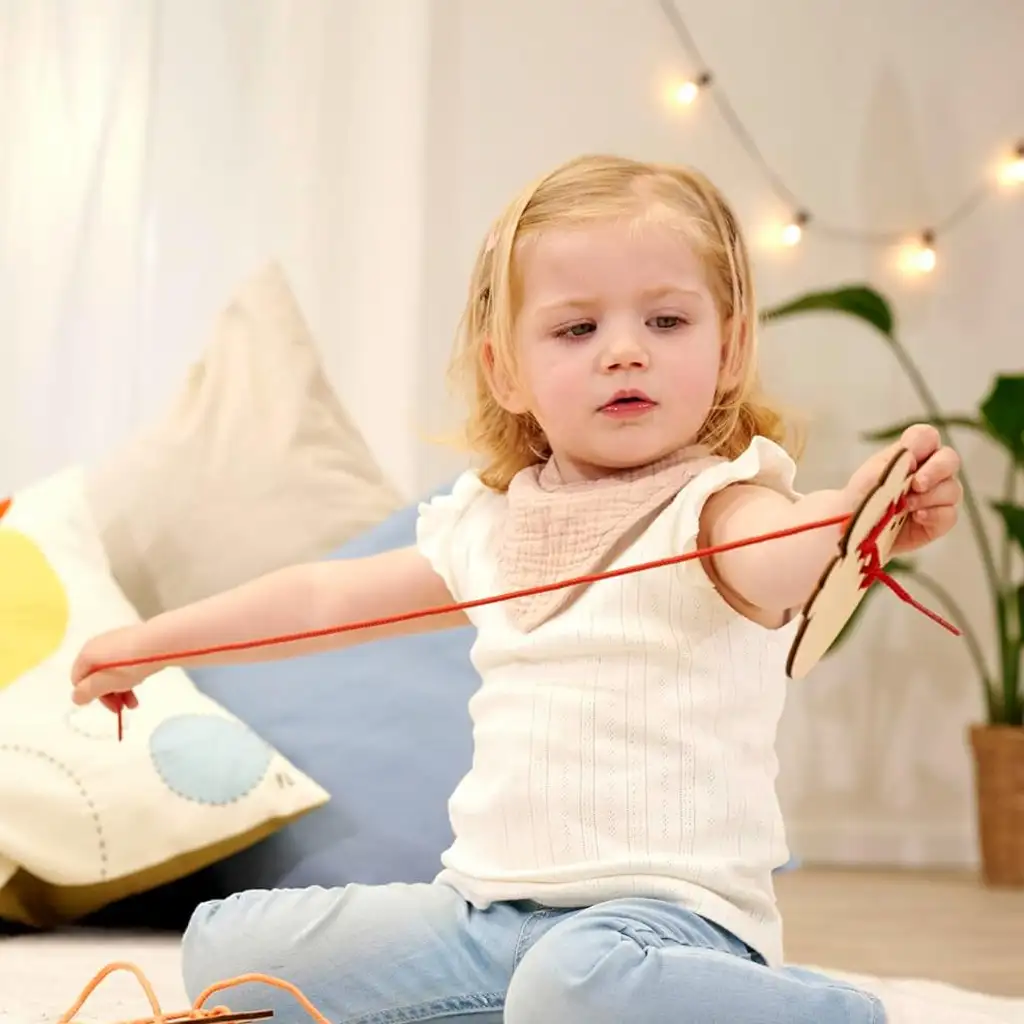 Eichhorn: Drevená hračka so zvieratkami na prevliekanie - Simba Toys kép 4