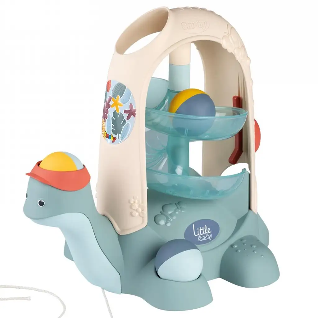Little Smoby: Ťahacia korytnačka s guľôčkovou dráhou pre bábätká - Simba Toys kép 2
