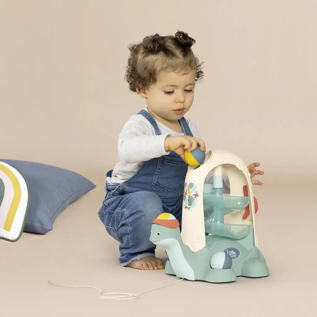 Little Smoby: Ťahacia korytnačka s guľôčkovou dráhou pre bábätká - Simba Toys kép 4