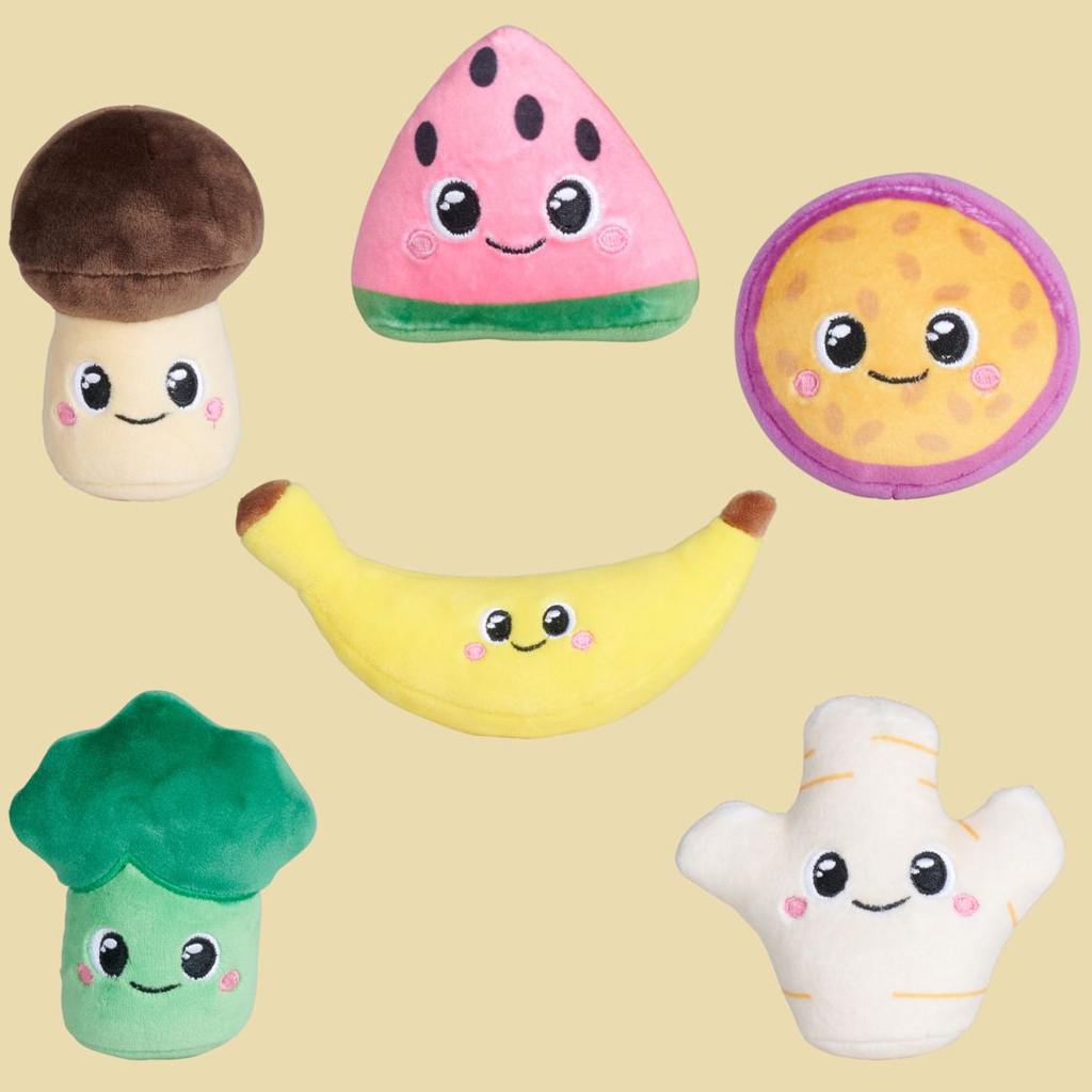Squeezlings gyűjthető puha zöldség és gyümölcs plüssfigura 2. széria 1db - Simba Toys kép 3