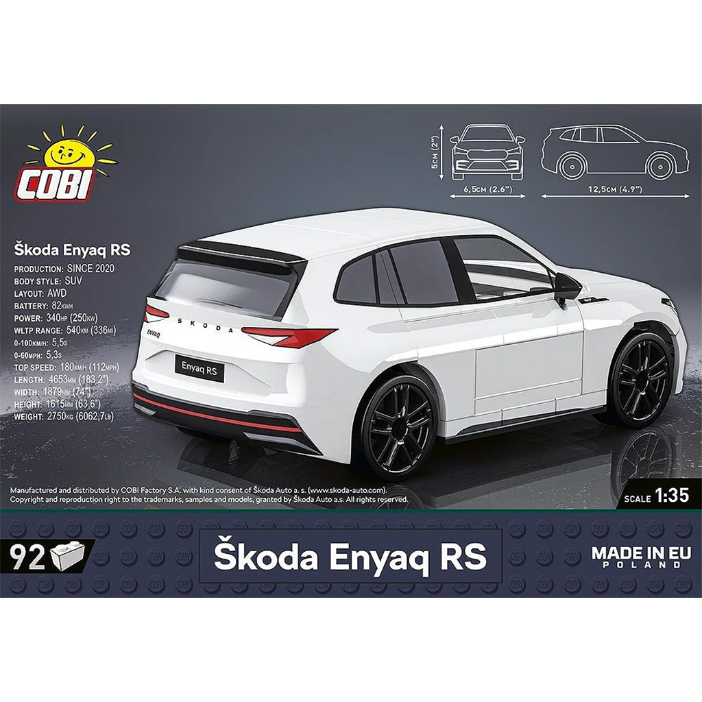 COBI: Stavebnica Škoda Enyaq RS (24575) kép 3