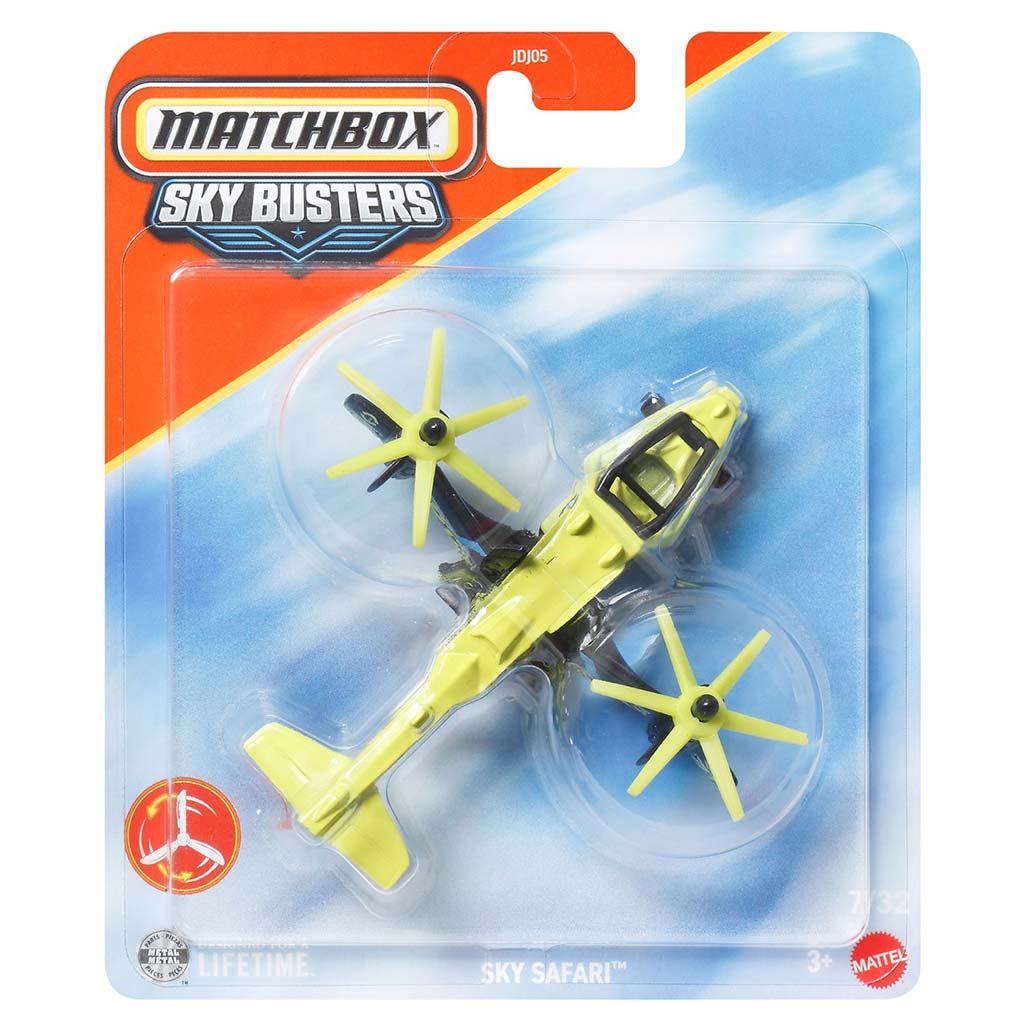 Matchbox Sky Busters: Sky Safari lietadlo model 1/64 - Mattel