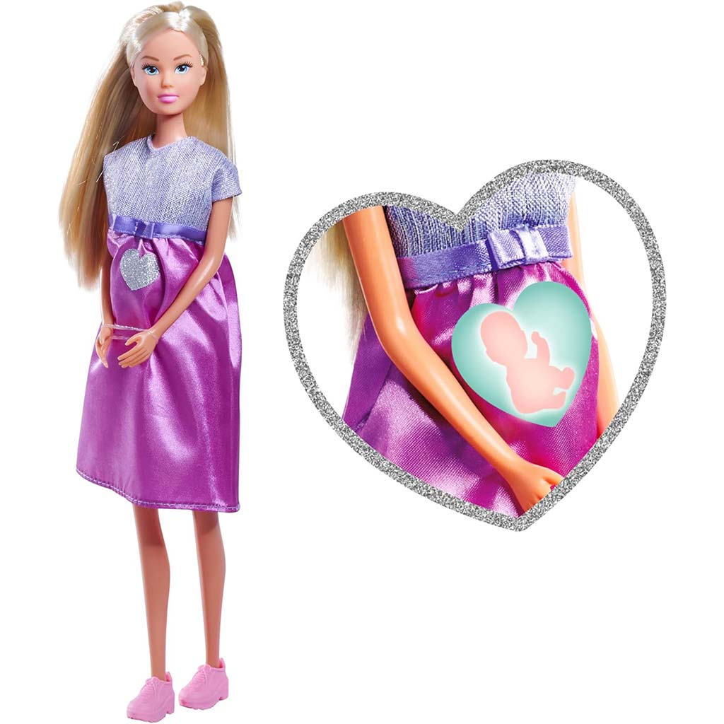 Steffi Love: Welcome Baby Steffi tehotná bábika - Simba Toys kép 2