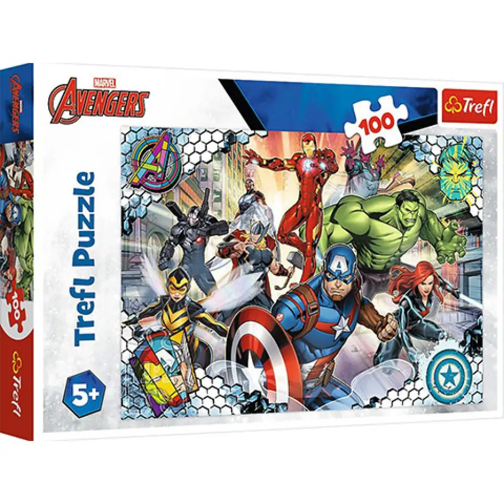 Slávny tím Avengers 100 ks puzzle - Trefl