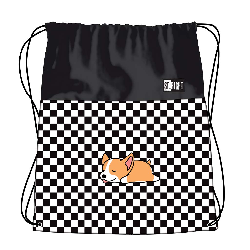 St.Right Sleepy Corgi tornazsák, sportzsák 43x34cm kép 1