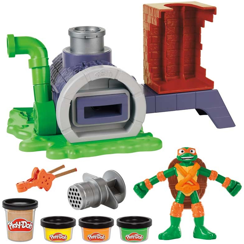 Play-Doh: Hračka súprava Tínedžerské Ninja Korytnačky Slice and Blast Pizza – Hasbro kép 2