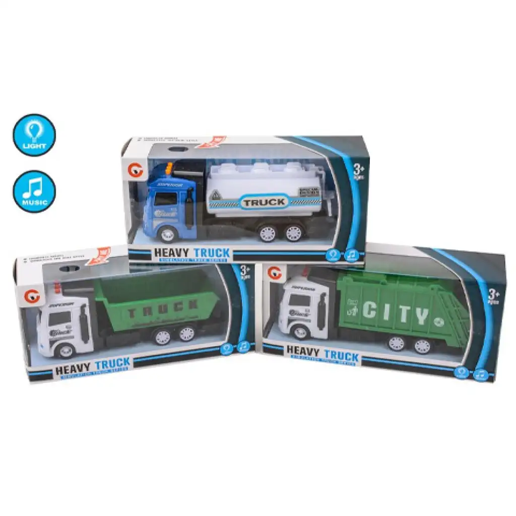 Smetiarske vozidlo so svetelnými a zvukovými efektmi vo viacerých variantoch