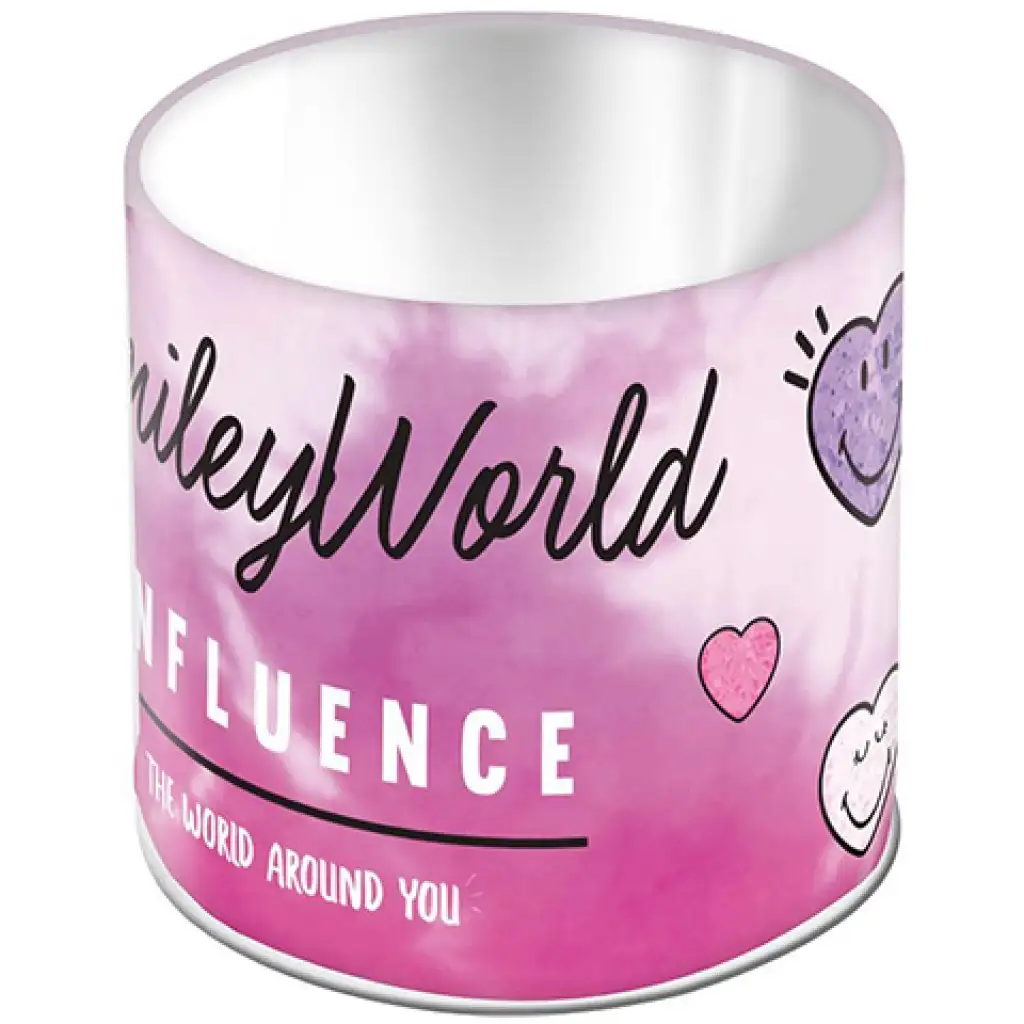 Smile ružový stolný kovový držiak na ceruzky 10x11cm