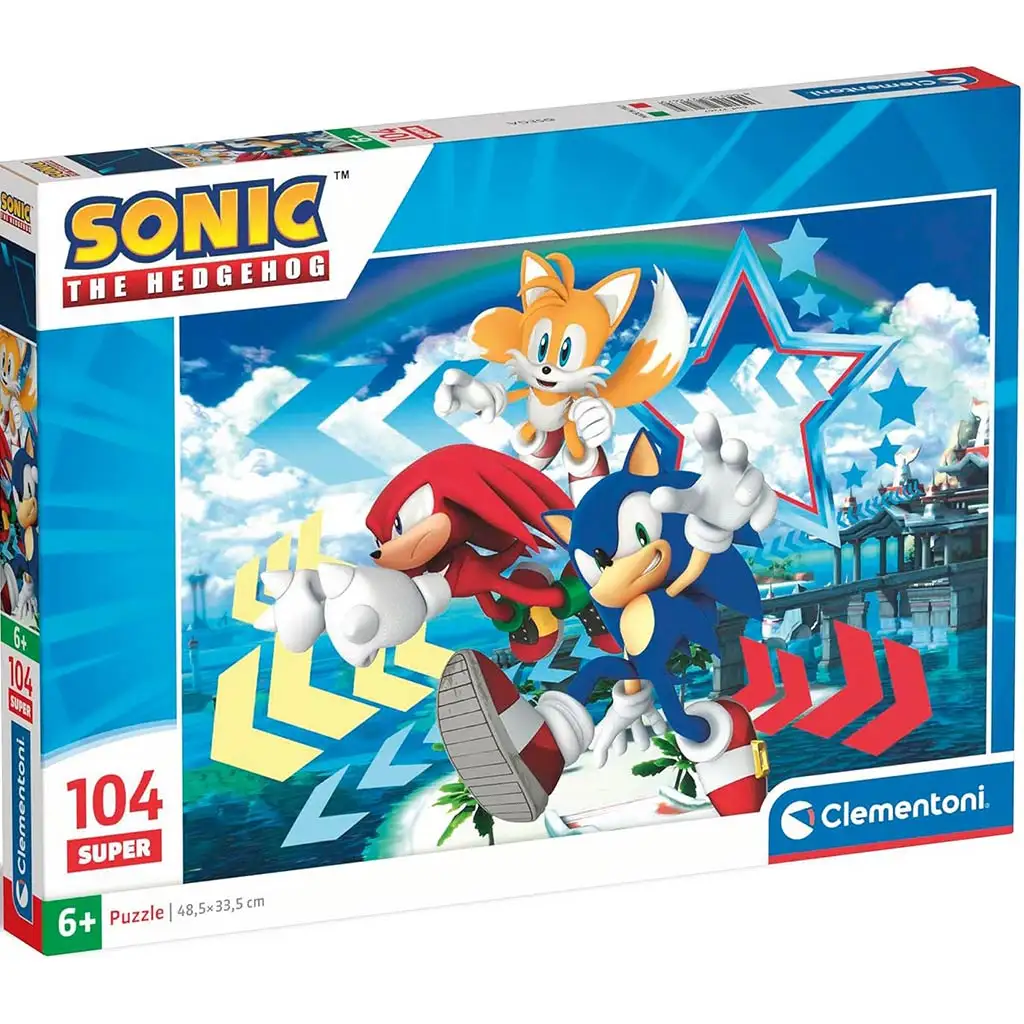 Sonic a ježko a jeho priatelia 104 dielikové puzzle - Clementoni