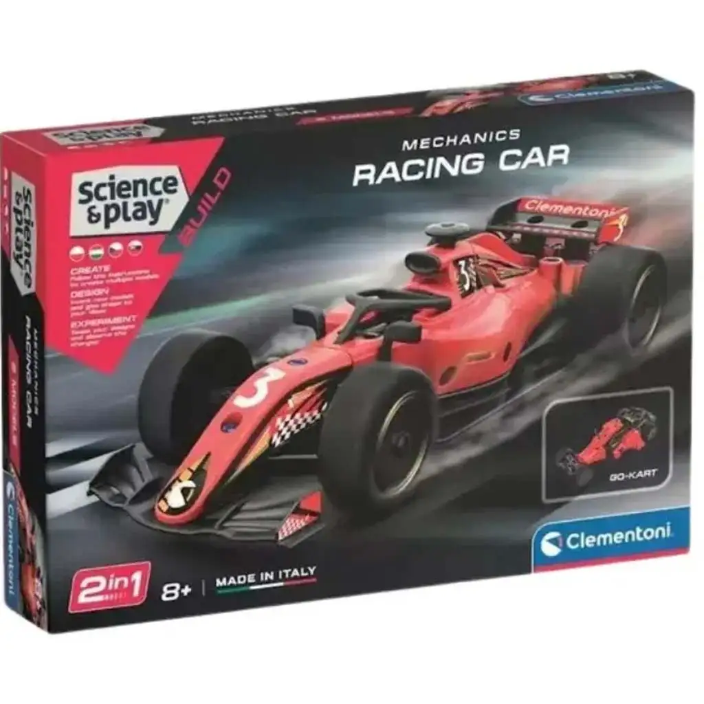 Veda a hra: Mechanická dielňa - Formula 1 závodné auto - Clementoni