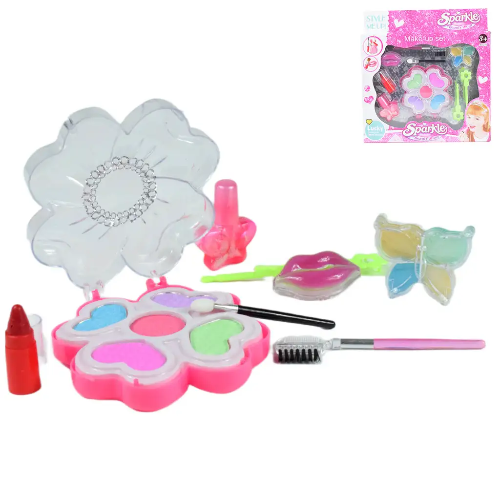 Sparkle Beauty Girl: Mejkap set s leskmi na peri a paletou farieb