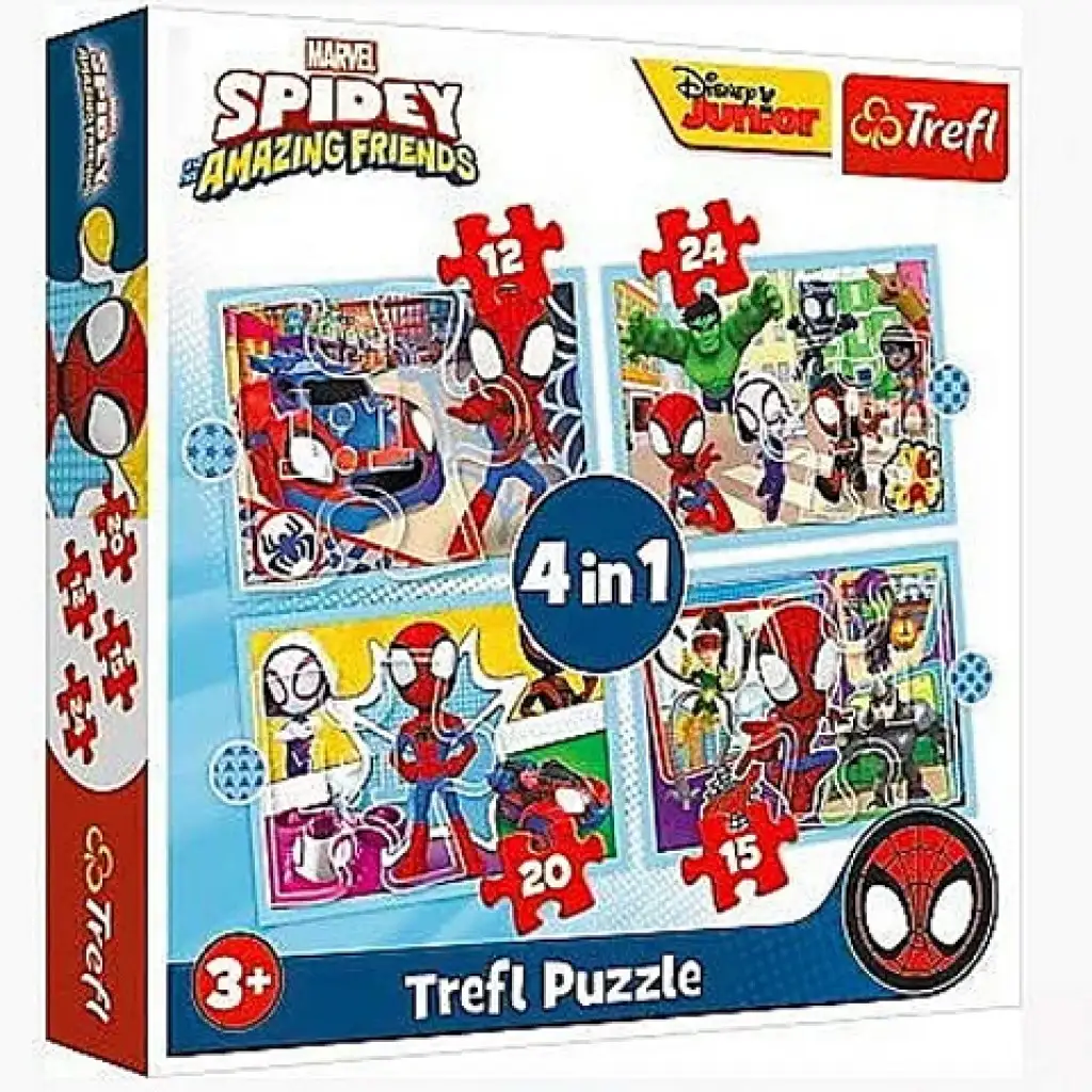Spiderman s priateľmi 4v1 puzzle set - Trefl