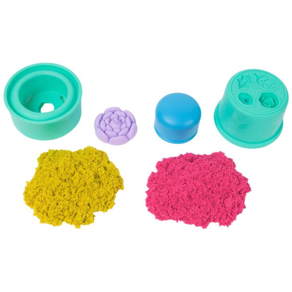 Kinetic Sand: Čarovný kvetinový piesok – sada Squish Blossom – Spin Master kép 2