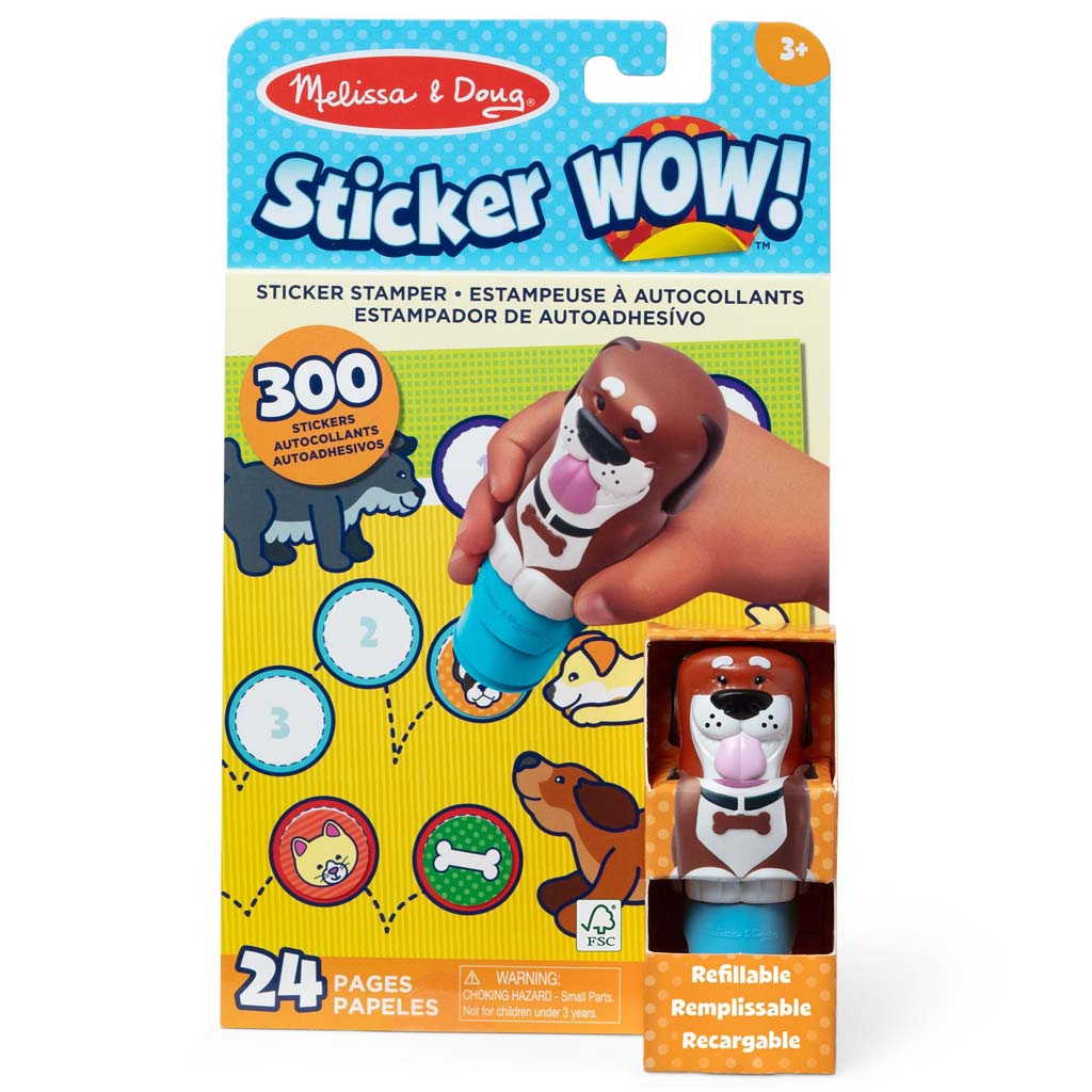 Melissa & Doug: Sticker WOW! Pečiatkovač nálepiek – Pes – Spin Master