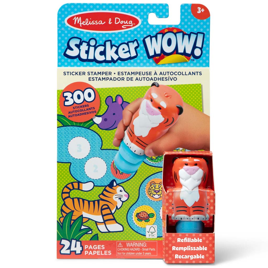 Melissa&Doug: Sticker WOW! Matrica pecsételő – Tigris – Spin Master kép 1