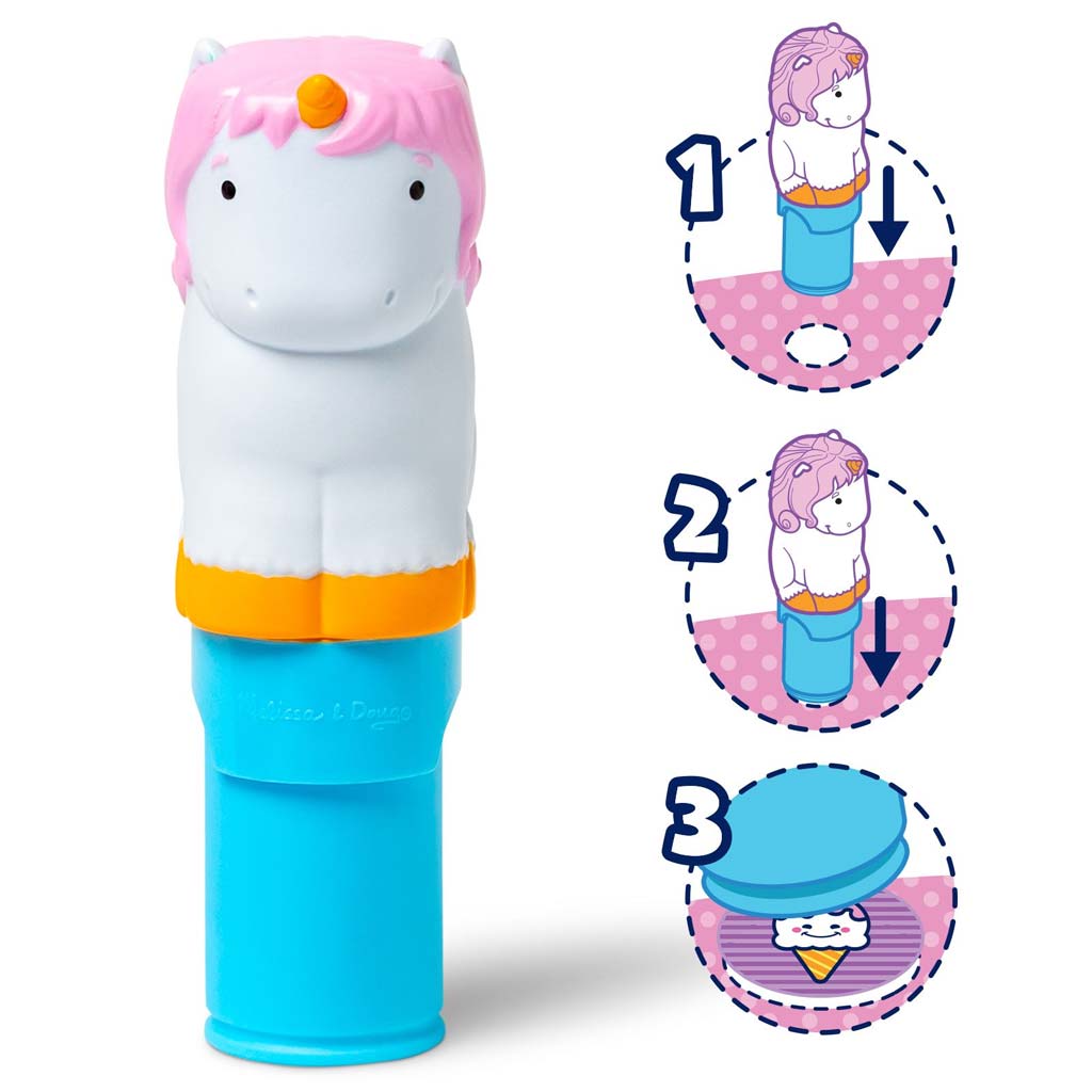 Melissa & Doug: Sticker WOW! Pečiatkovač samolepiek – Jednorožec – Spin Master kép 2