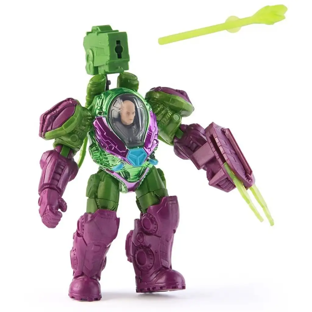 DC Metal Force Lex Luther játékfigura felszereléssel - Spin Master kép 3