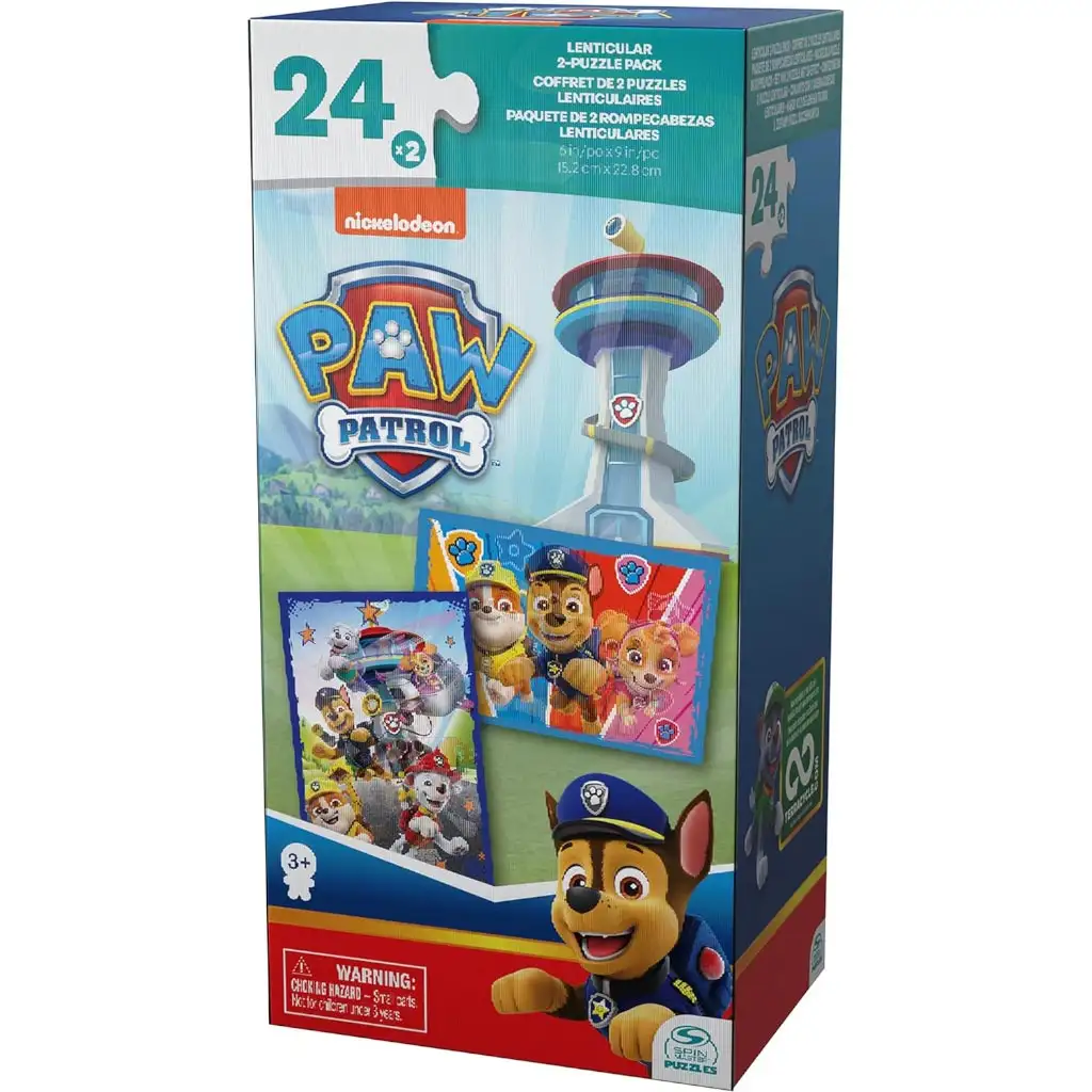 Mancs Őrjárat: Lentikuláris puzzle 2x24db-os - Spin Master kép 1
