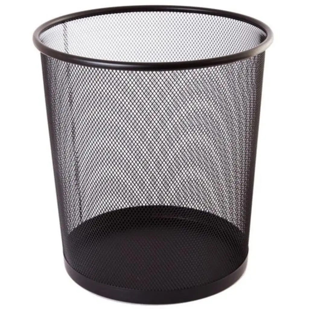Spirit: Čierna nádoba na smeti z kovovej sieťoviny 12l