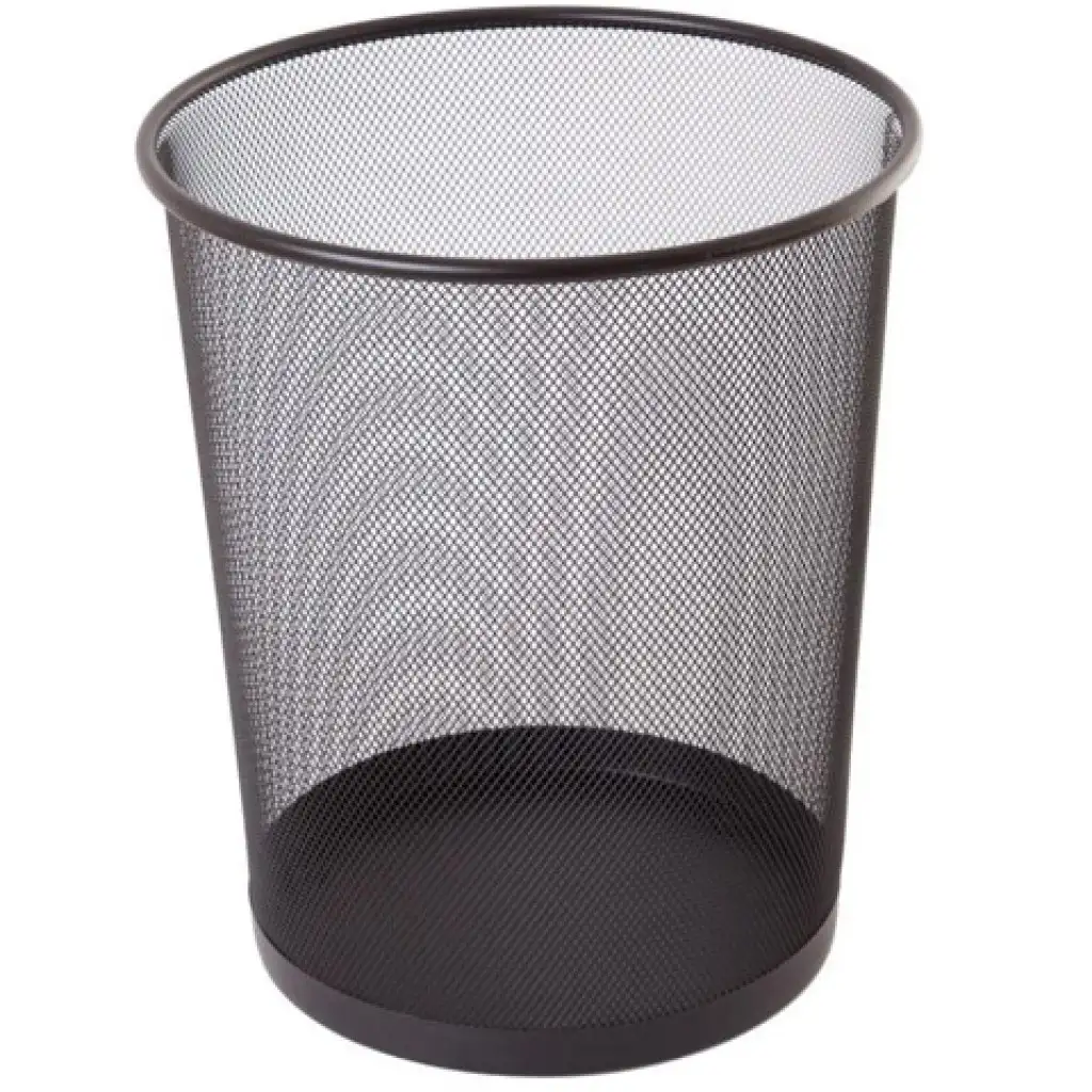 Spirit: Čierna nádoba na smeti z kovovej sieťoviny 19l
