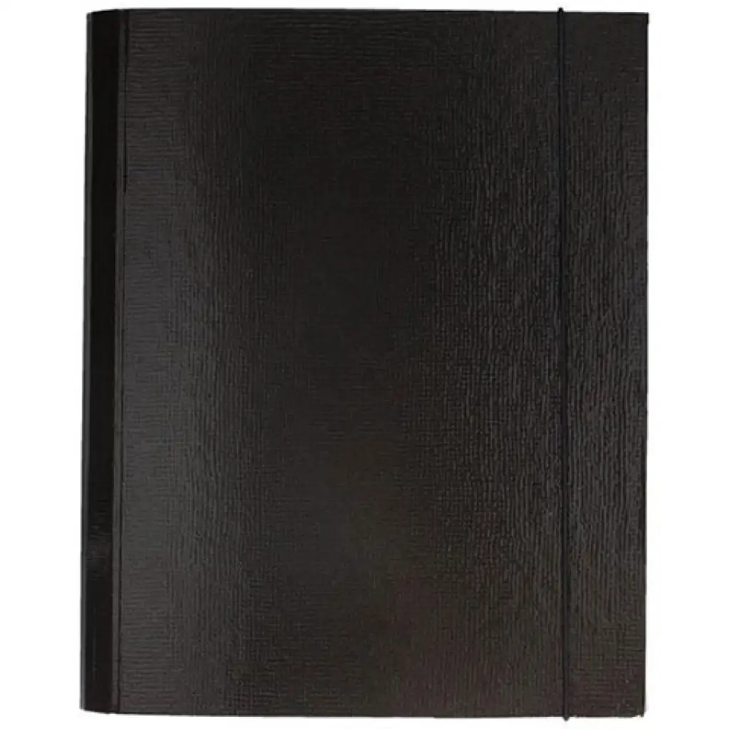 Spirit: Čierny kartónový priečinok s gumičkou A4 a hrúbkou 30mm