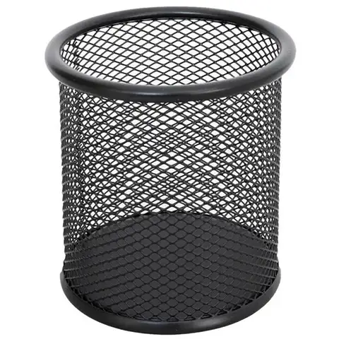 Spirit: Čierny kovový držiak na ceruzky 9x10cm