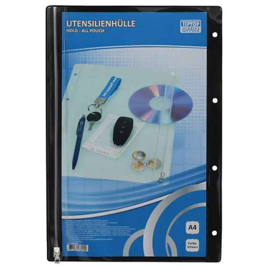 Spirit: Čierny obal na zips A/4 1ks