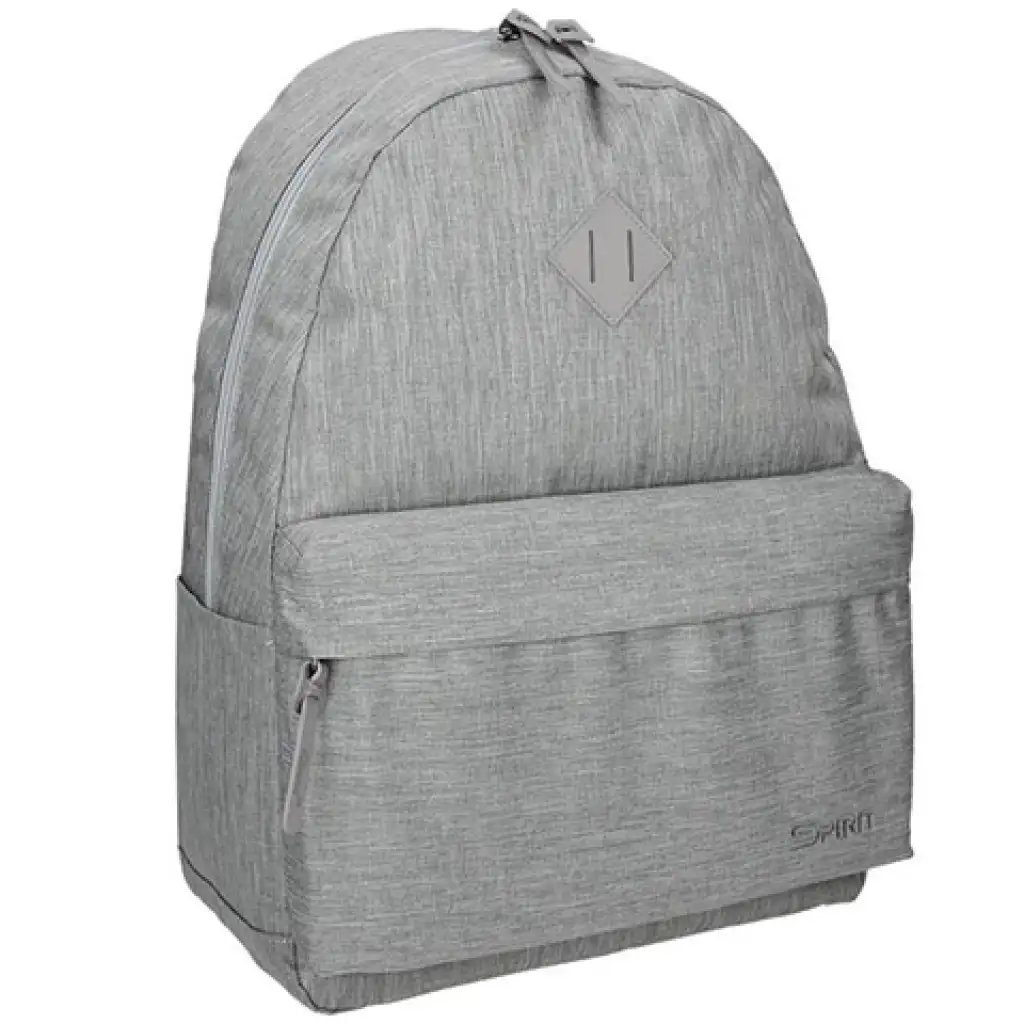 Spirit: Club sivá zaoblená školská taška, batoh 44x33x17cm