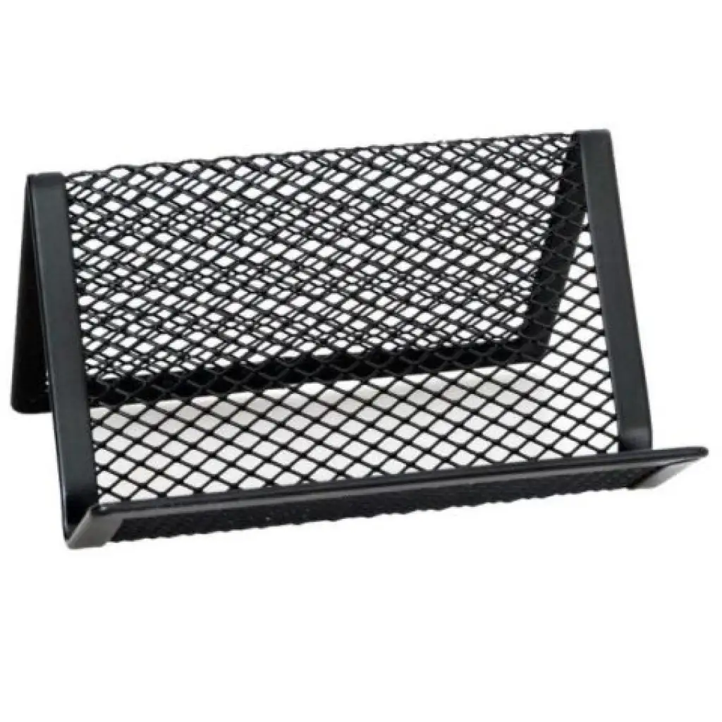 Spirit: Držiak na vizitku z čiernej kovovej siete