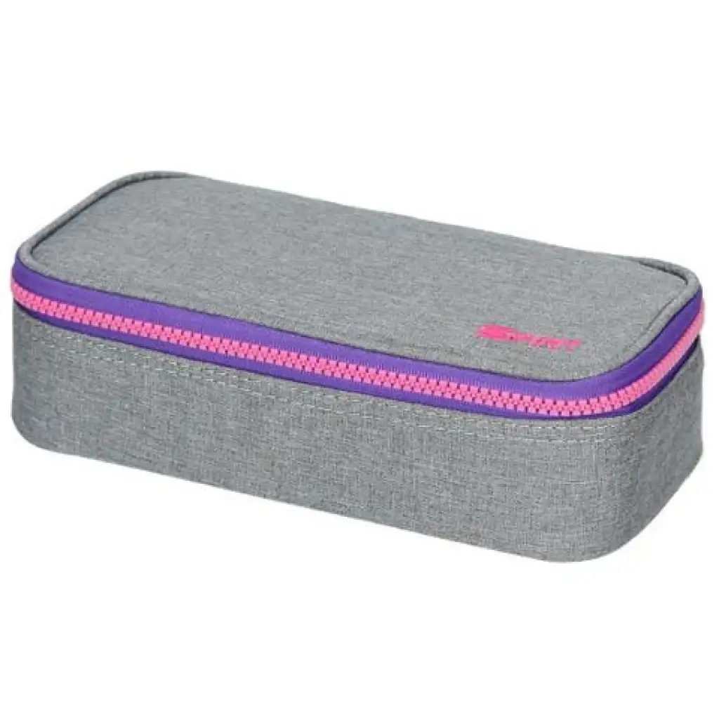 Spirit: Džínsový a ružový oválny peračník 23x10x5,5cm