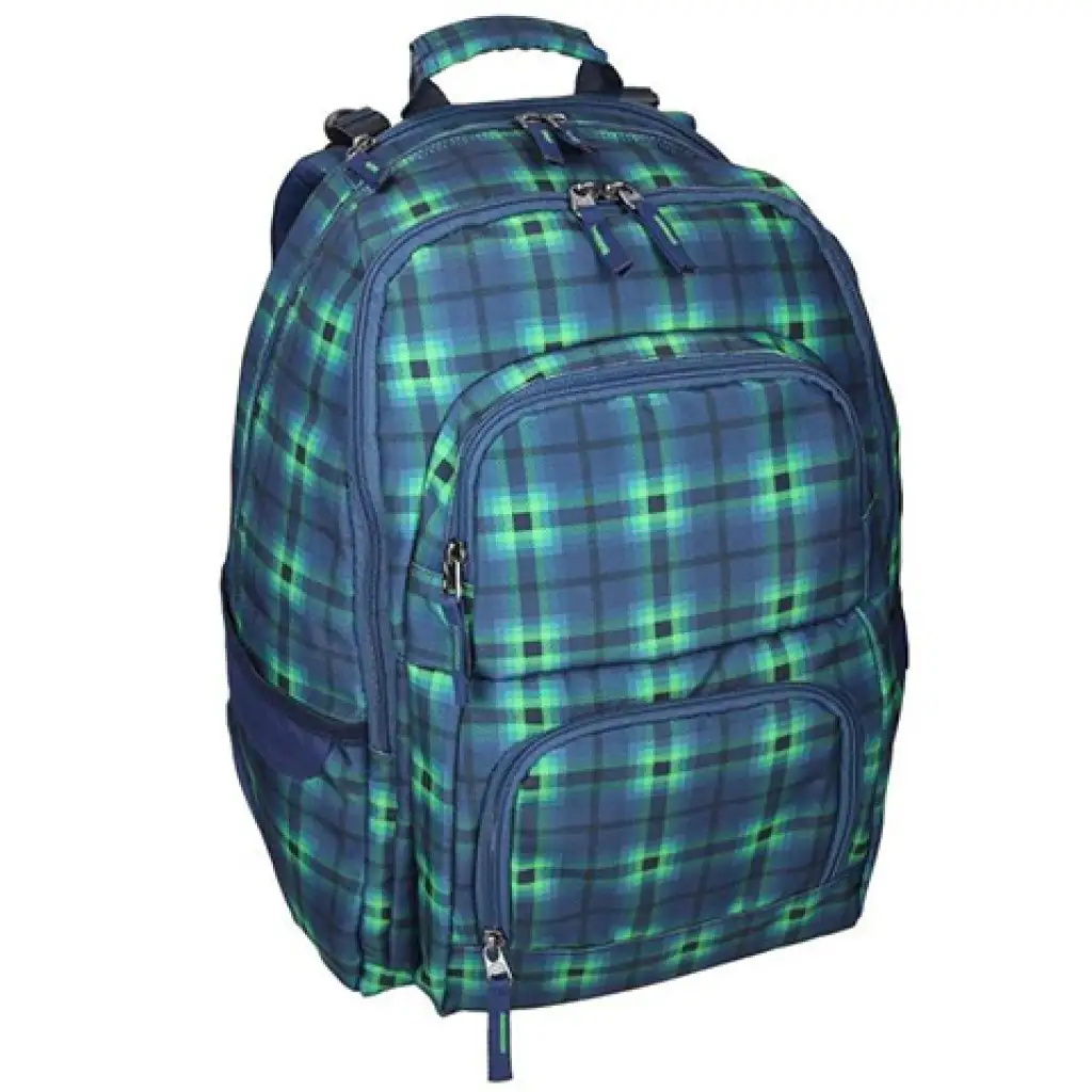 Spirit: E-Bag kék lekerekített iskolatáska, hátizsák 46x34x22cm kép 1