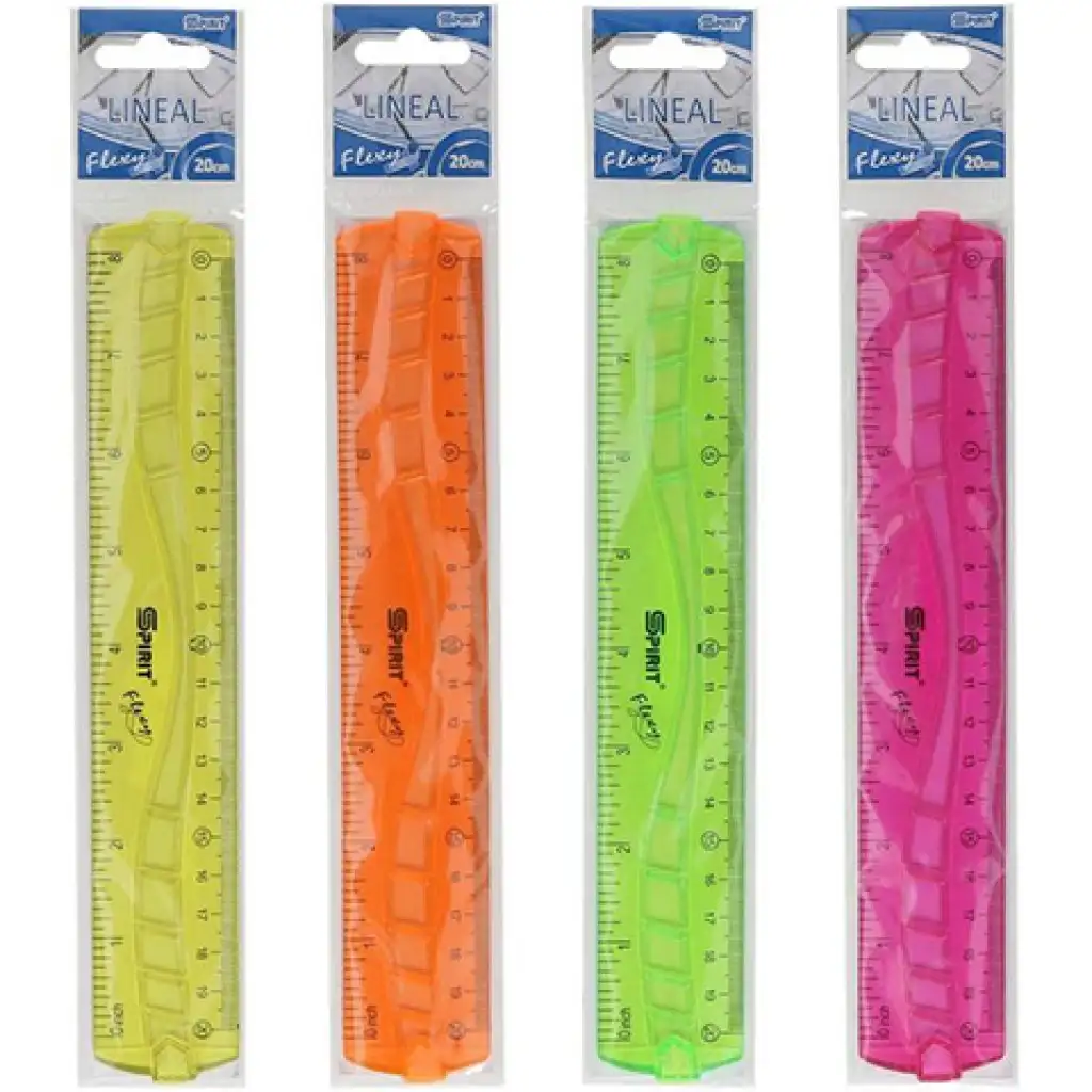 Spirit: Flexibilné pravítko 20cm 1ks rôzne farby