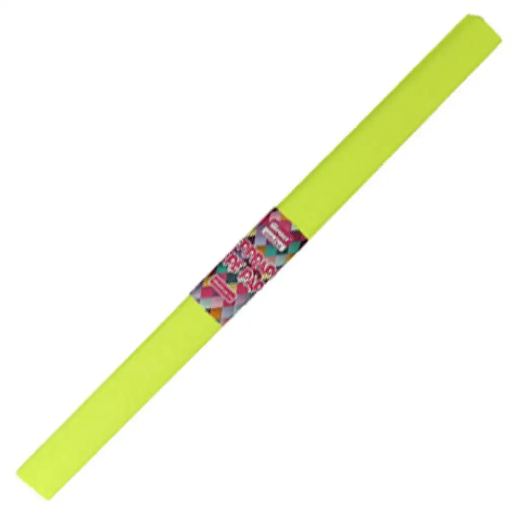 Spirit: Flurorescenčný žltý krepový papier 200x50cm