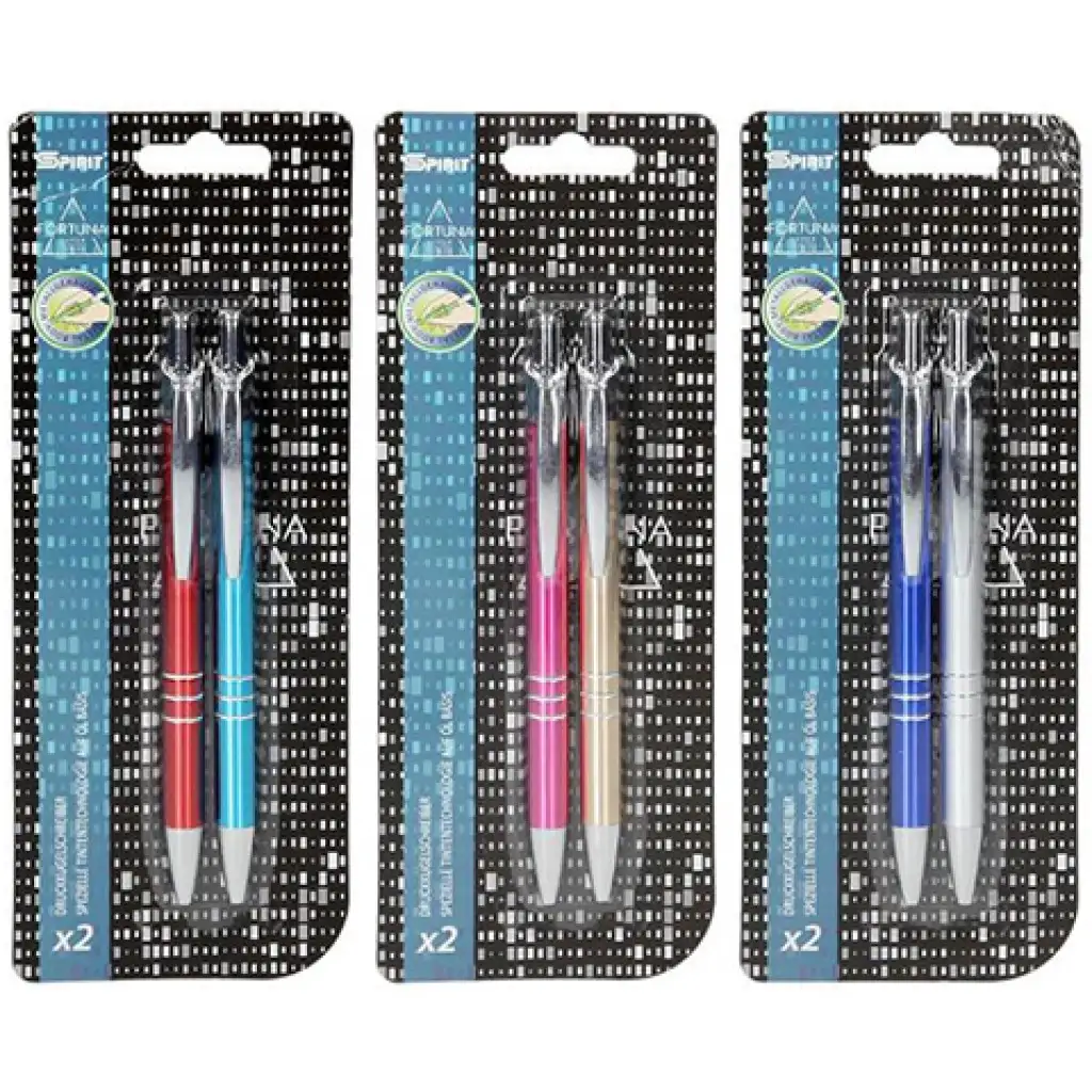 Spirit: Fortuna guľôčkové pero v rôznych farbách 2 dielny set