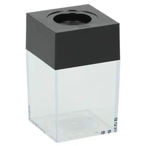 Spirit: Plastový hranatý zásobník na kancelárske svorky