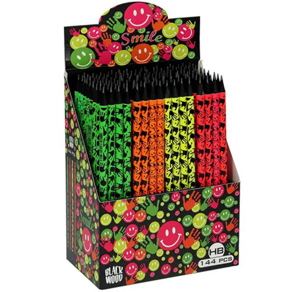 Spirit: Čierna grafitová ceruzka HB so vzorom odtlačku dlane a gumou