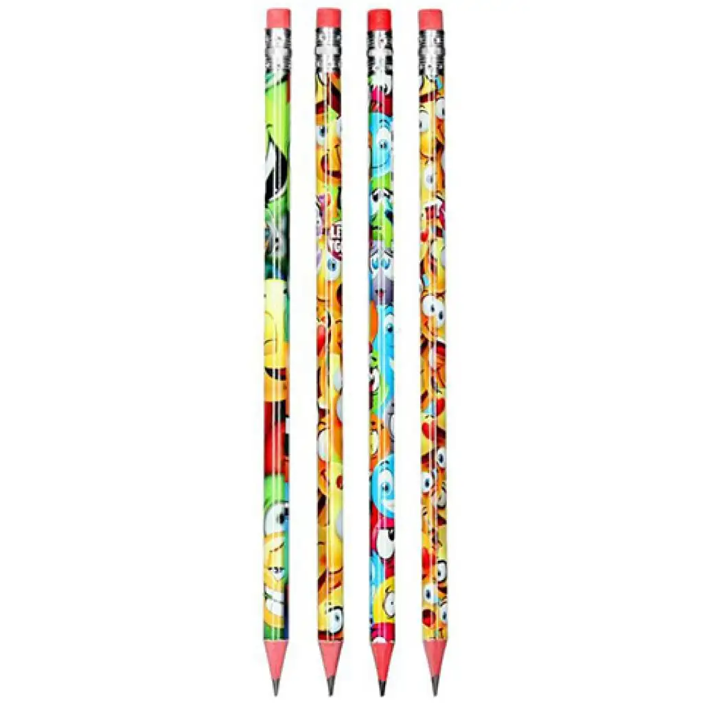 Spirit: Happy grafitová ceruzka s gumou - rôzne druhy