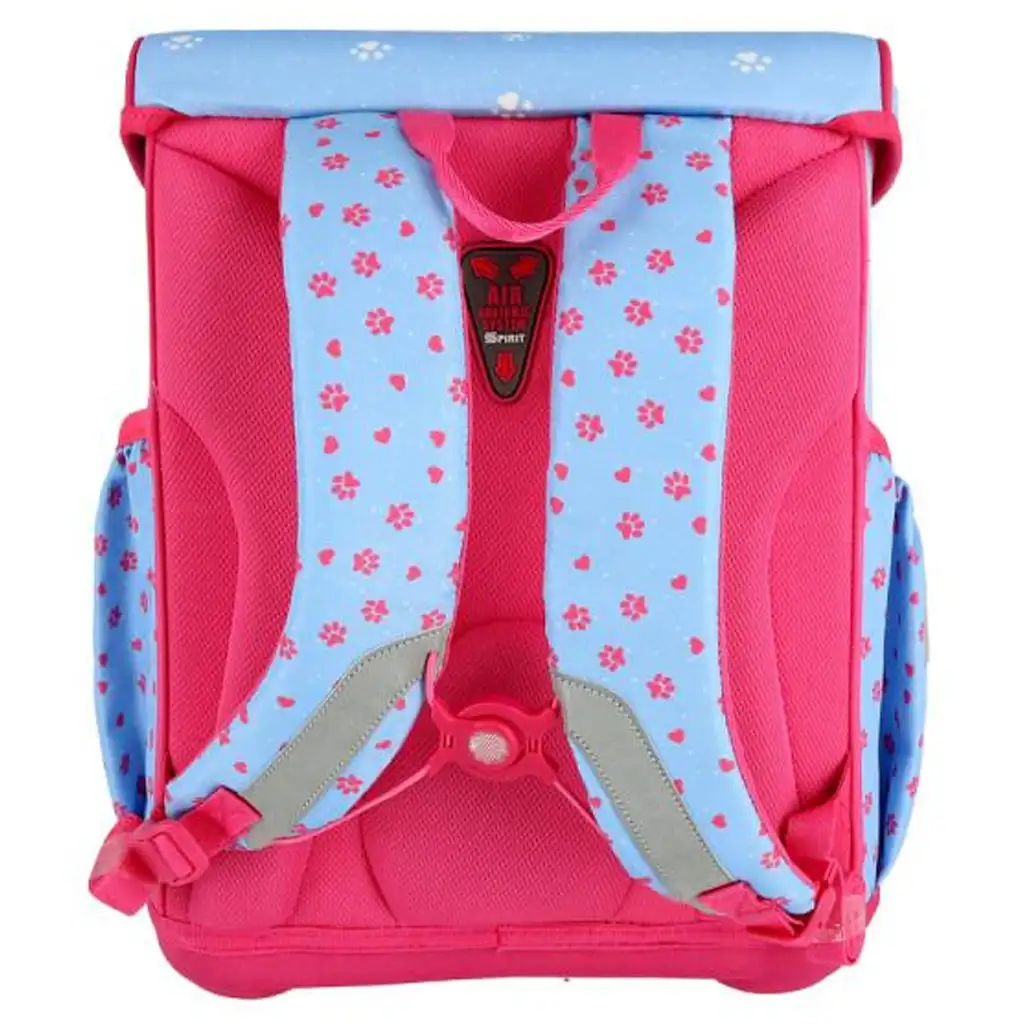 Spirit: White Cat biela mačacia školská taška, batoh 5-dielna súprava 38x17x28cm kép 2