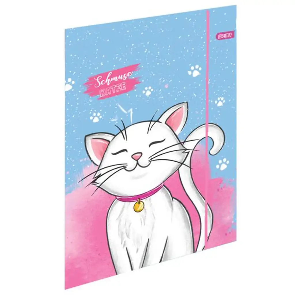 Spirit: White Cat biela mačacia školská taška, batoh 5-dielna súprava 38x17x28cm kép 4