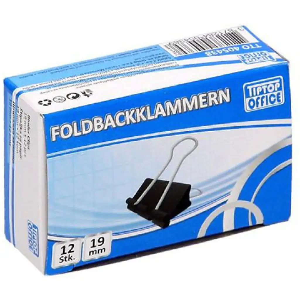 Spirit: Kovový klip 19mm 12ks/balenie