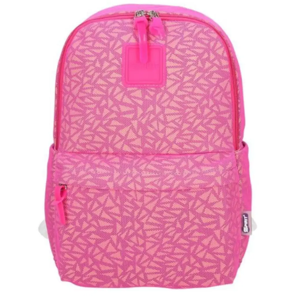 Spirit: Mesh Ultraľahká svetloružová školská taška, batoh 43x28x13cm