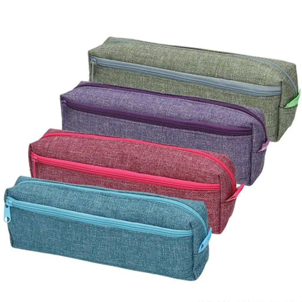 Spirit: Mona valcovitý peračník s dvojitým zipsom 4 rôzne druhy 21x5cm