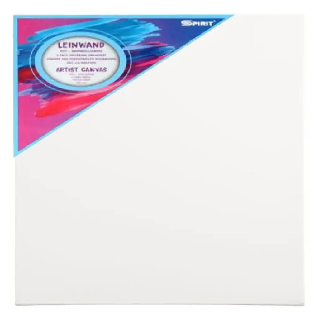 Spirit: Natiahnuté biele plátno na maľovanie 12x12cm