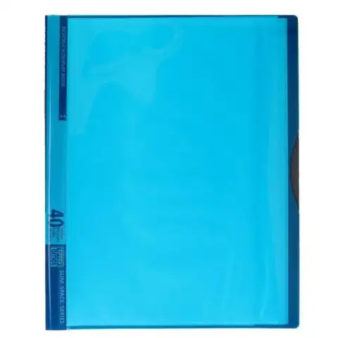 Spirit: Neónovo-modrý prezentačný obal 40 vreckový A4