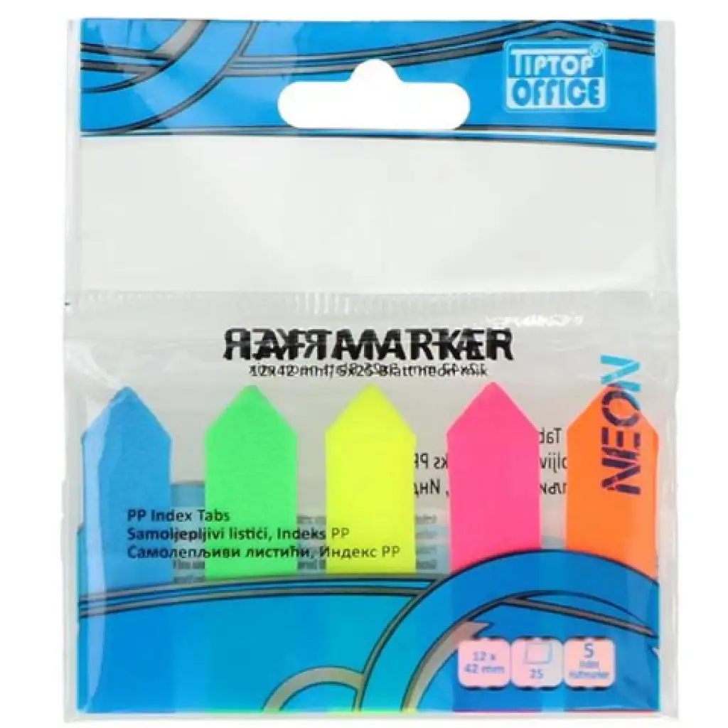 Spirit: Neónový štítok 5x25 listov