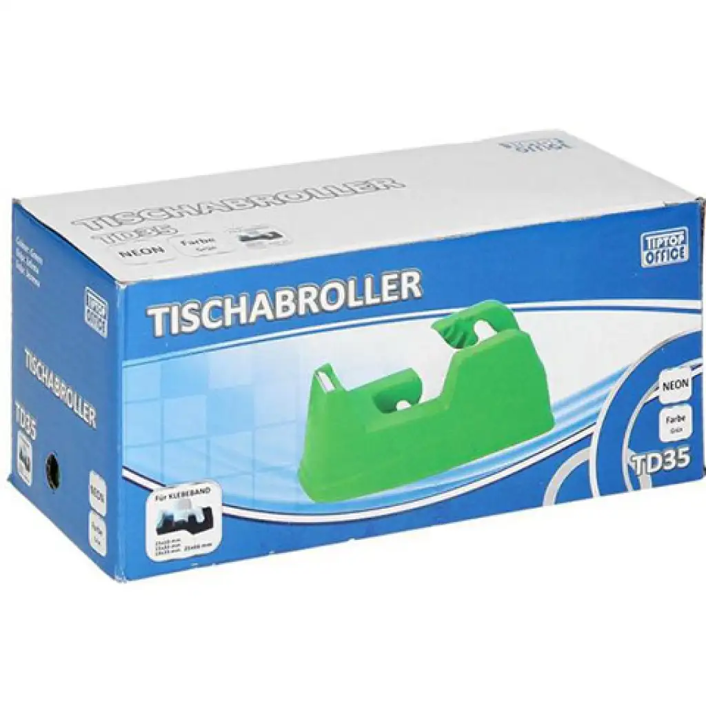 Spirit: Neónový zelený dávkovač lepiacej pásky TD35