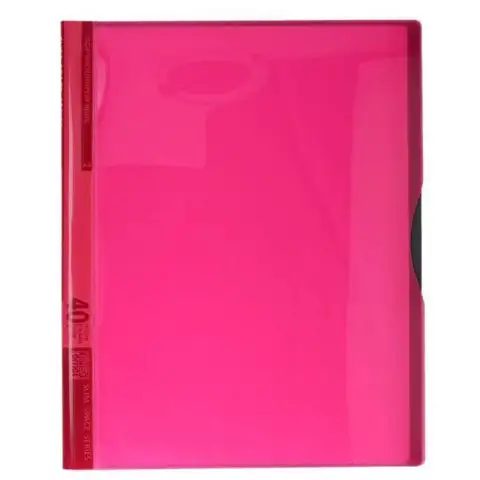 Spirit: Neónovo-červený prezentačný obal 40 vreckový A4