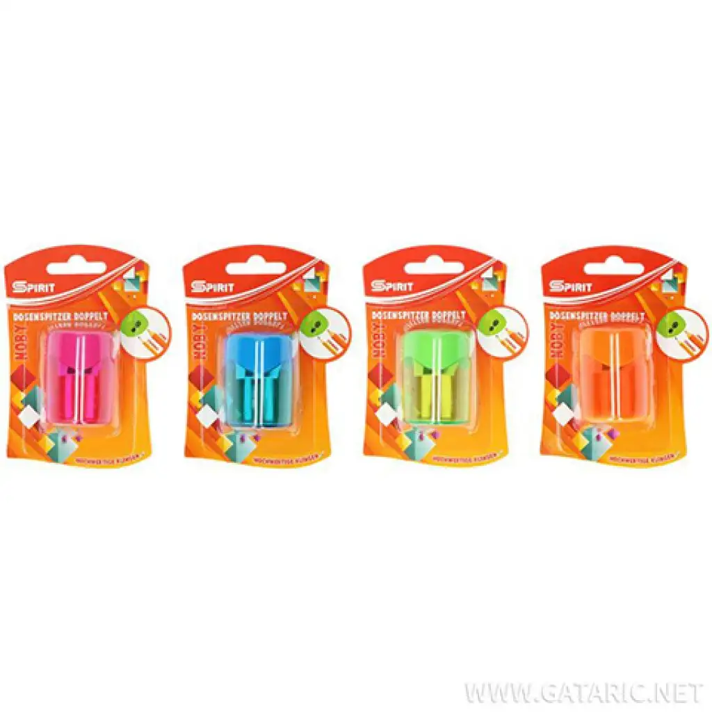 Spirit: Nody 2 strúhadlo s dvomi dierami - rôzne farby 1ks/balenie