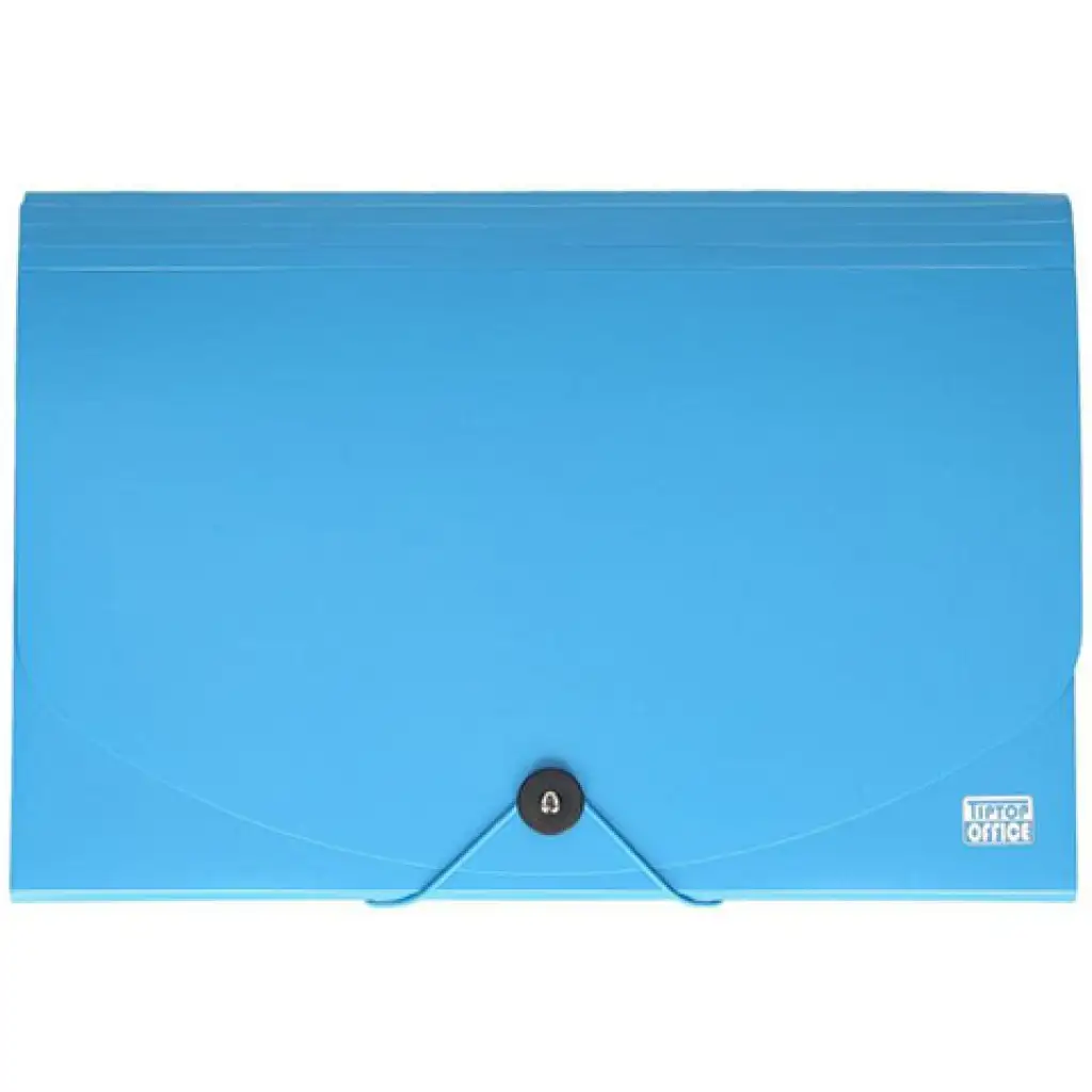 Spirit: Obal na dokumenty A4 s 12 priehradkami v modrej farbe